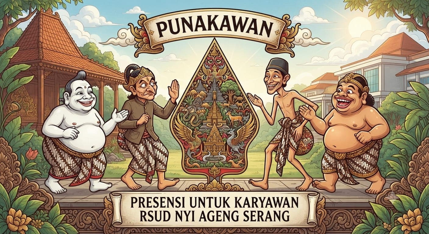 PUNAKAWAN — Presensi Untuk Karyawan RSUD Nyi Ageng Serang